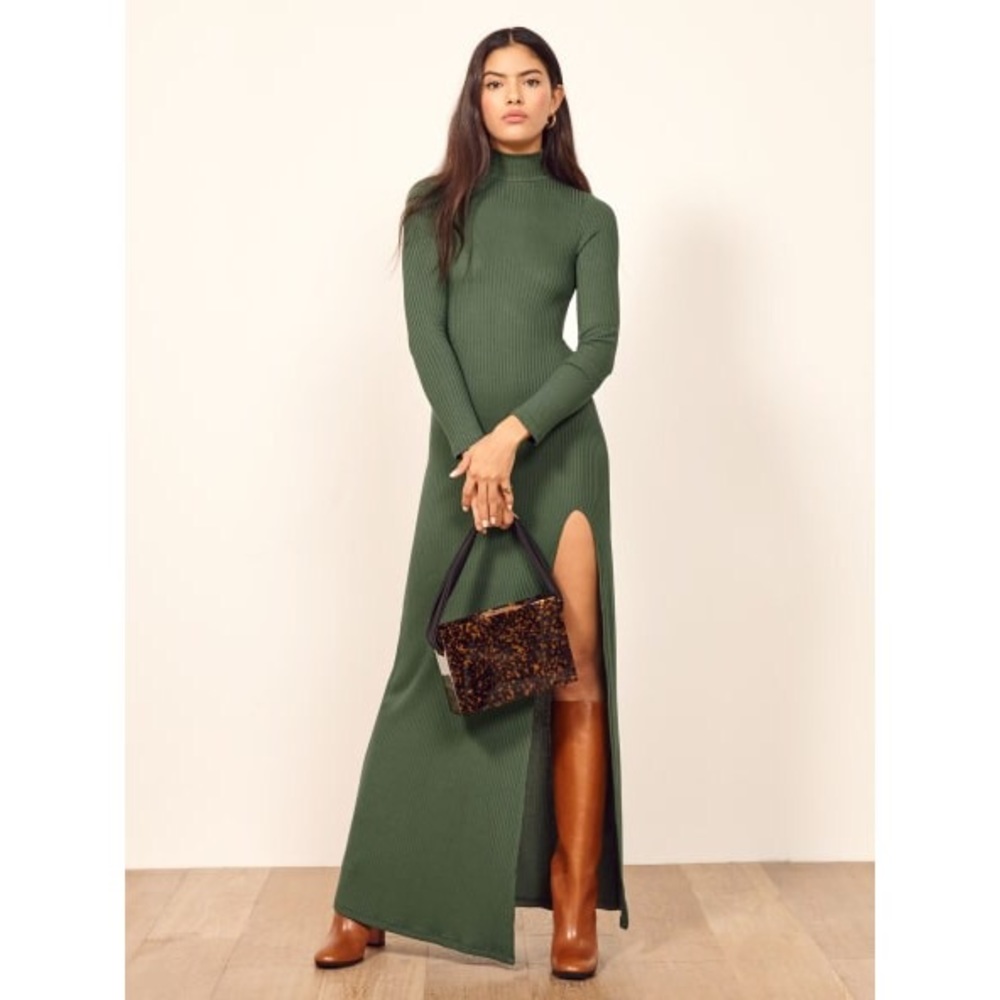 Reformation Green Maxi Dress